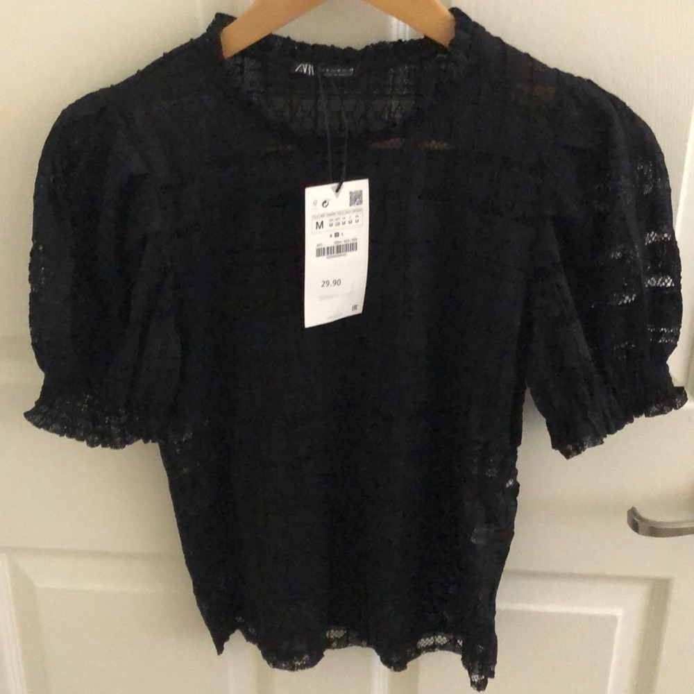 zara lace top
